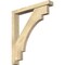 Ekena Millwork Merced Block Rough Sawn Bracket w/ Offset Brace, Douglas Fir, 4"W x 26"D x 30"H BKT0402X26X30MRC05RDF - alternate 1